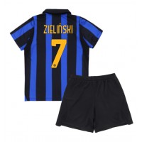 Inter Milan Piotr Zielinski #7 Koti Peliasu Lasten 2026-27 Lyhythihainen (+ Lyhyet housut)